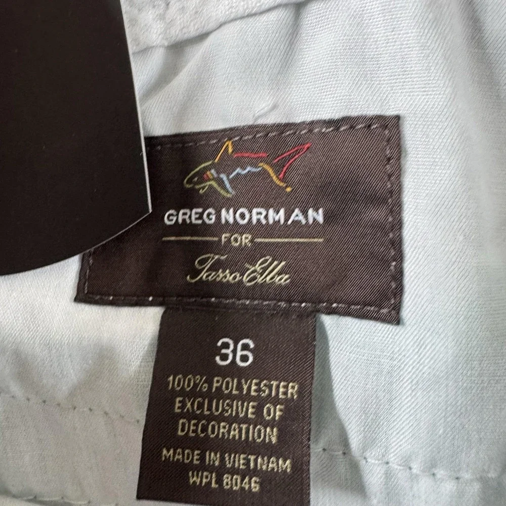 Greg Norman Tasso Elba Shorts Mens 36 Green Golf RapiDry Moisture Wicking 44506